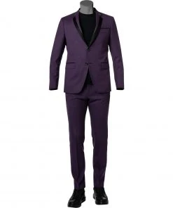 KARL LAGERFELD Anzug 155258+255058/10/521023/280 Wolle, Viola, Lila