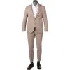 CG Anzug Paul-Paco SV 15-004S3/225222+230053/22 Slim Fit, Baumwolle, Sand kariert, Sand