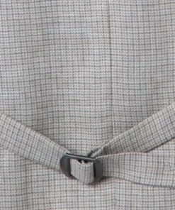 Carl Gross Weste 21-174N1/145170/21 Leinen, Sand kariert, Sand -Anzüge & Westen Verkäufe 383482 norm3