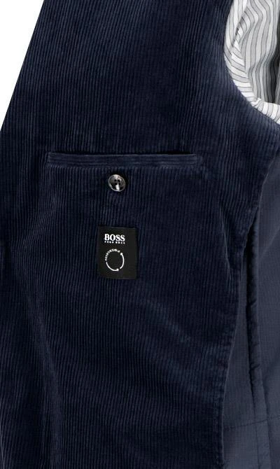BOSS Anzug Hanry/Perin-Pleat 50464603+590/404 Slim Fit, Cord, Dunkelblau 8 BOSS Anzug Hanry/Perin-Pleat 50464603+590/404 Slim Fit, Cord, Dunkelblau – Bild 6