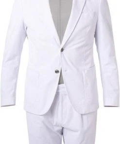 BOSS Anzug Hanry/Perin-Pleat 50464603+590/100 Slim Fit, Cord, Weiß -Anzüge & Westen Verkäufe 383922 norm2