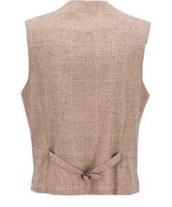 CG Weste Paddy 15-004S3/242340/22 Slim Fit, Baumwolle, Sand kariert, Sand -Anzüge & Westen Verkäufe 384197 norm2