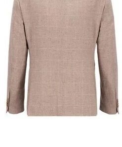 CG Anzug 15-004S3/225222+242340+230053/22 Sakko, Slim Fit, Baumwolle, Sand kariert, Sand -Anzüge & Westen Verkäufe 384198 norm3