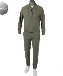 BOSS Anzug Hanry/Genius 50468913+8921/380 Anzug Hanry-Genius, Slim Fit, Mikrofaser, Salbei