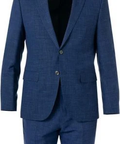 BOSS Anzug Jasper/Leon 50469527+9508/404 Regular Fit, Wolle-Leinen, Dunkelblau meliert, Dunkelblau -Anzüge & Westen Verkäufe 384604 norm2