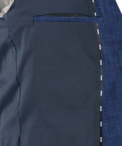 BOSS Anzug Jasper/Leon 50469527+9508/404 Regular Fit, Wolle-Leinen, Dunkelblau meliert, Dunkelblau -Anzüge & Westen Verkäufe 384604 norm6