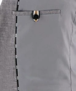 BOSS Anzug Jasper/Leon 50469527+9508/030 Regular Fit, Wolle-Leinen, Mittelgrau meliert, Mittelgrau -Anzüge & Westen Verkäufe 384605 norm5