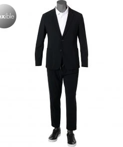 BOSS Anzug Hanry/Perin 50468847+8848/001 Anzug Hanry-Perin, Slim Fit, MIkrofaser-Stretch, Schwarz