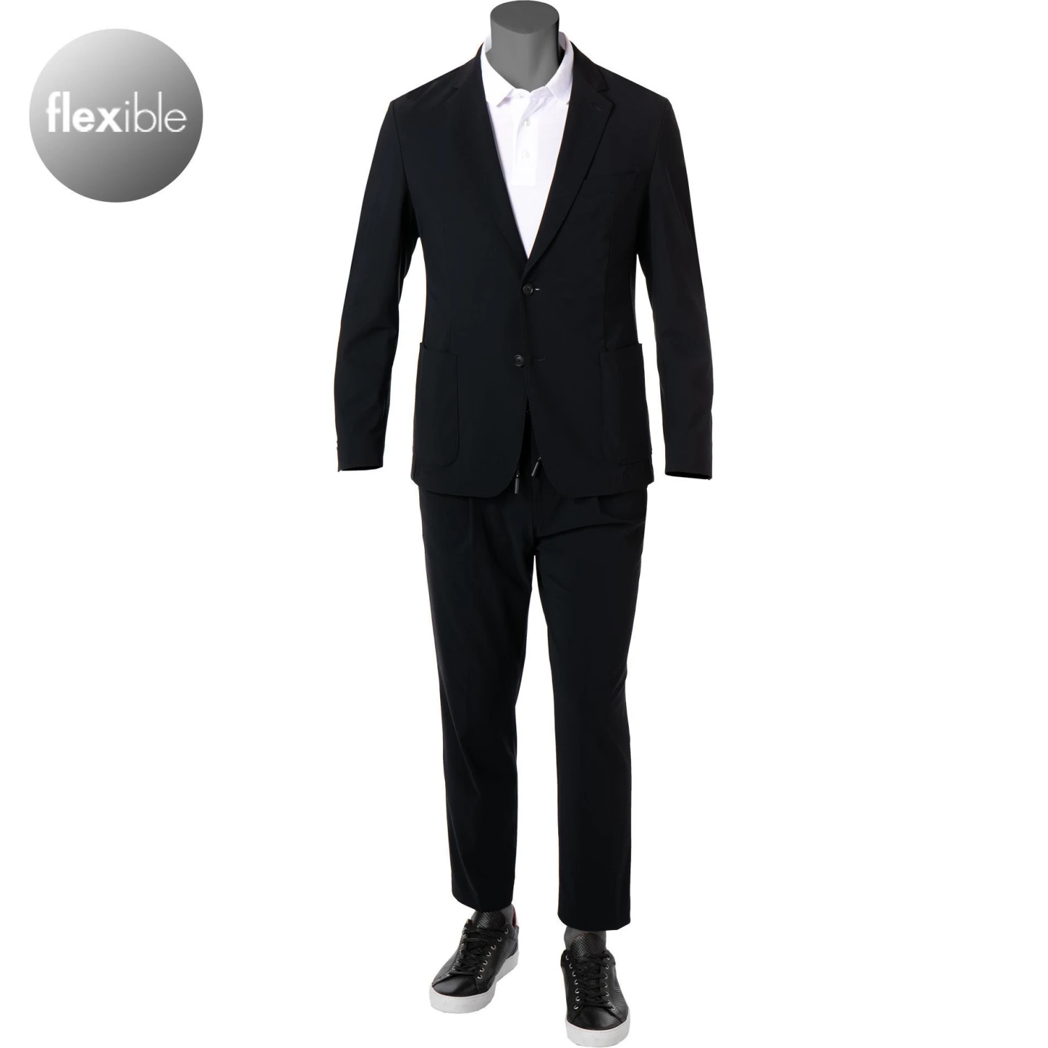 BOSS Anzug Hanry/Perin 50468847+8848/001 Anzug Hanry-Perin, Slim Fit, MIkrofaser-Stretch, Schwarz 3 BOSS Anzug Hanry/Perin 50468847+8848/001 Anzug Hanry-Perin, Slim Fit, MIkrofaser-Stretch, Schwarz