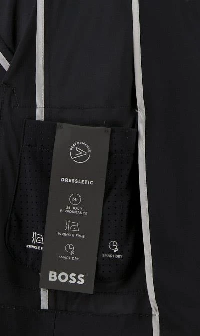 BOSS Anzug Hanry/Perin 50468847+8848/001 Anzug Hanry-Perin, Slim Fit, MIkrofaser-Stretch, Schwarz 8 BOSS Anzug Hanry/Perin 50468847+8848/001 Anzug Hanry-Perin, Slim Fit, MIkrofaser-Stretch, Schwarz – Bild 6