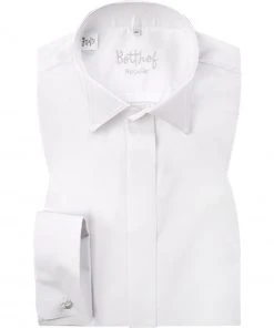 Botthof Smokinghemd weiss 37172/10 Regular Fit, Popeline, Weiß