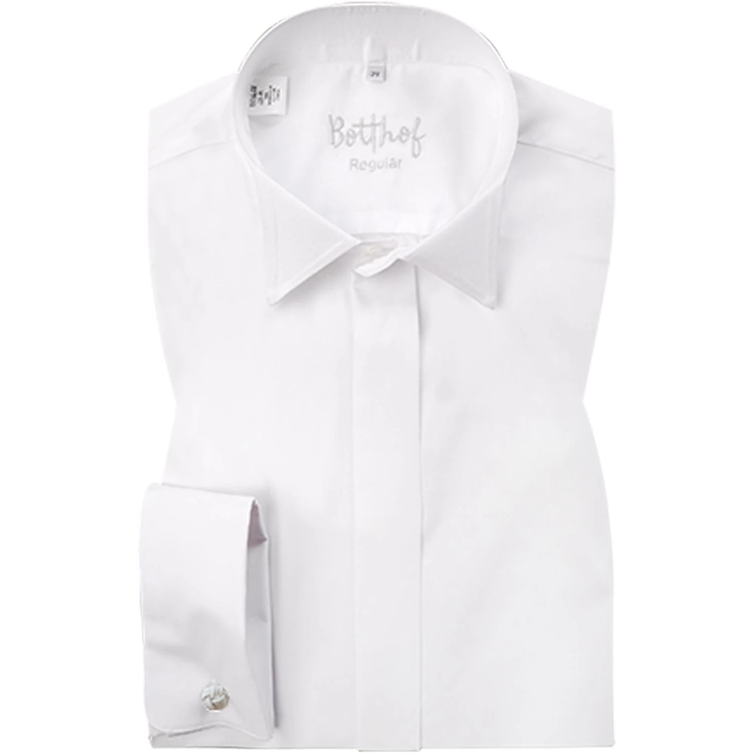 Botthof Smokinghemd weiss 37172/10 Regular Fit, Popeline, Weiß 3 Botthof Smokinghemd weiss 37172/10 Regular Fit, Popeline, Weiß