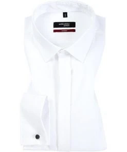 Seidensticker Modern Kent UMA 001034/01 Hemd, Modern Fit, Popeline, Weiß -Anzüge & Westen Verkäufe 89587 norm